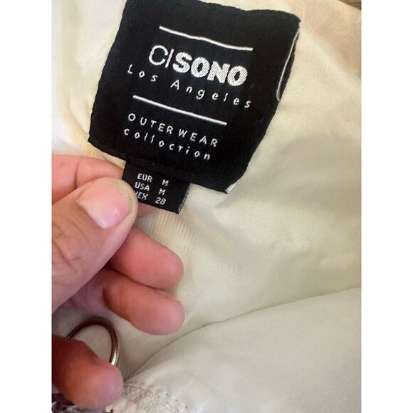 Ci Sono - Women’s Cropped Plaid Full Zip Fuzzy Soft Jacket in Size Medium - Picture 6 of 7